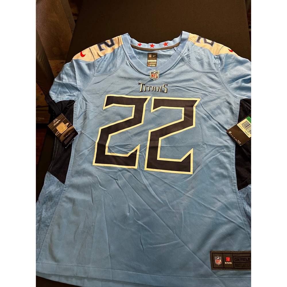 Nike NFL Tennessee Titans Derrick Henry 22 Jersey Womens XL Light Blue New